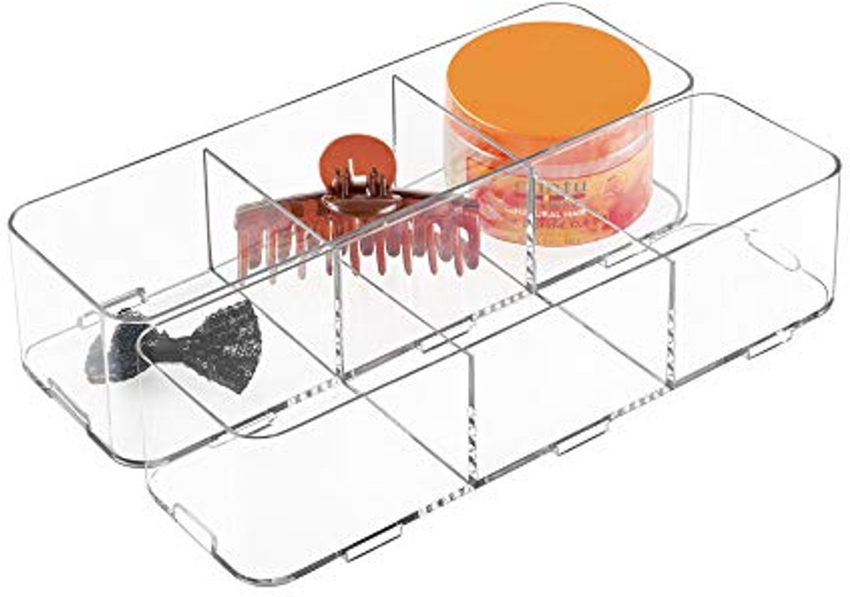Grote Transparante Interlocking Lade voor Zeep en Cosmetica