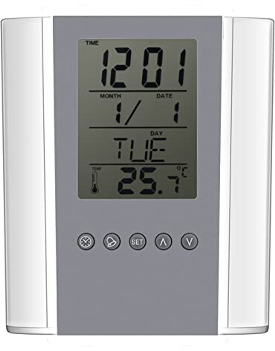 Multifunctionele Digitale Klok en Potlood Organizer met Temperatuurweergave
