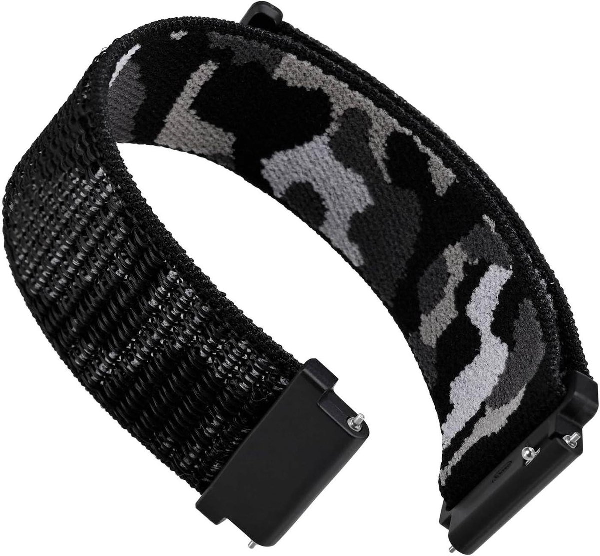 Verstelbare Nylon Sport Horlogeband met Haak en Lus Sluiting, Quick Release - Mannen Vrouwen - Bandbreedte 18mm 20mm 22mm - Duurzaam - Comfortabel - Stijlvol