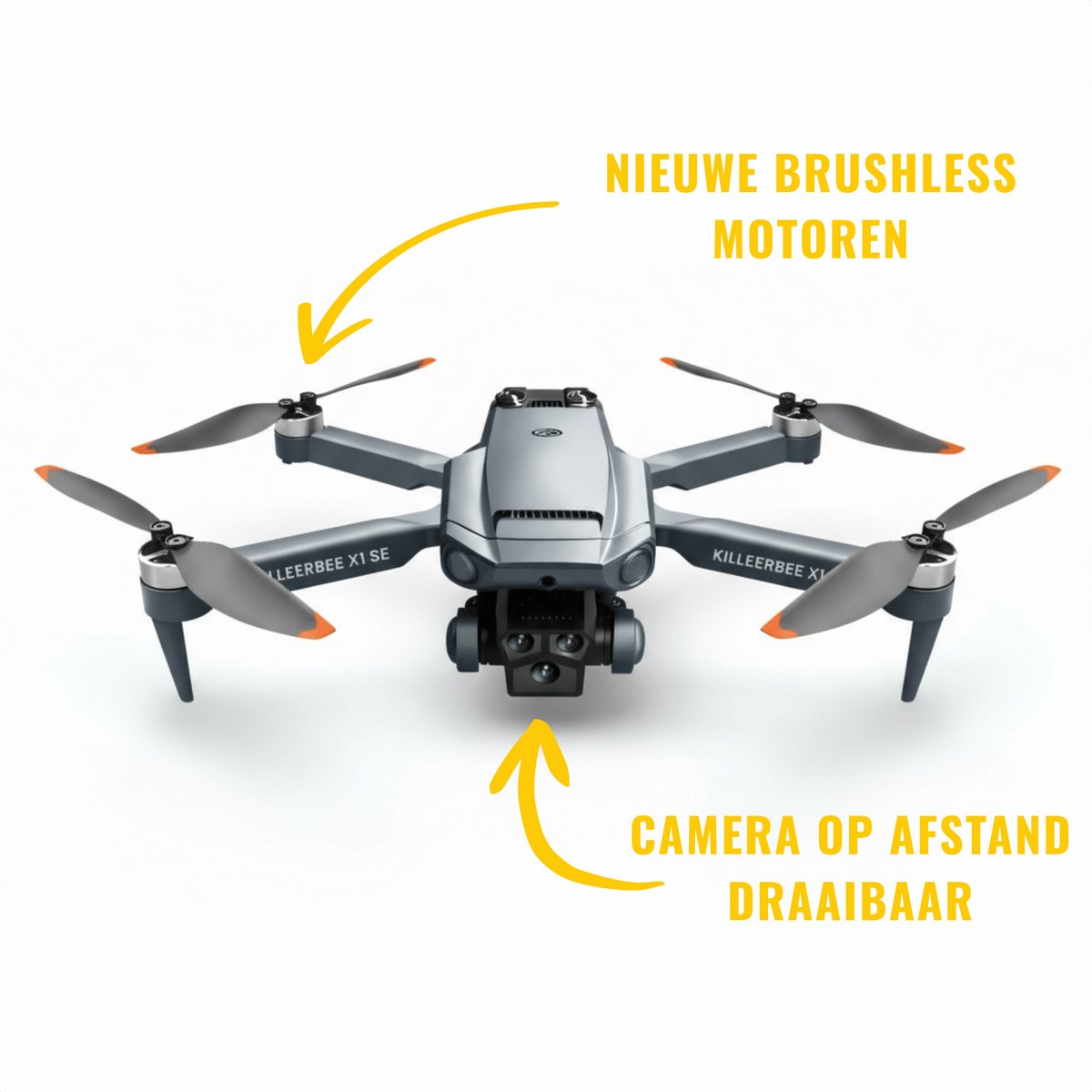 Killerbee X1 SE Sky Predator: Drone met 4 accu's & obstakelontwijking thumbnail 2