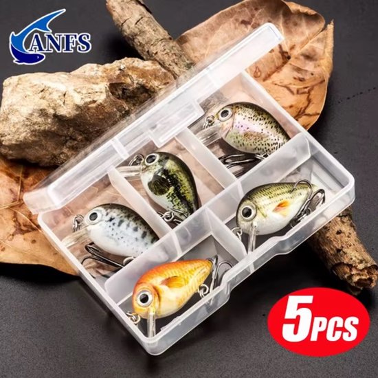 Kunstaas set - 5 delig - Alle type roofvis - kunstvisjes met haak - spinnerbait, kunstaas voor snoek, snoekbaars - 5 kunstvisjes voor sportvisser