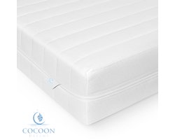 Matras - 140x190 cm - PREMIUM BAMBOO TIJK - 20CM - Hotel XXL - Nasa Koudschuim - Orthopedisch - Anti-allergie - Afritsbaar / Wasbaar - Medium