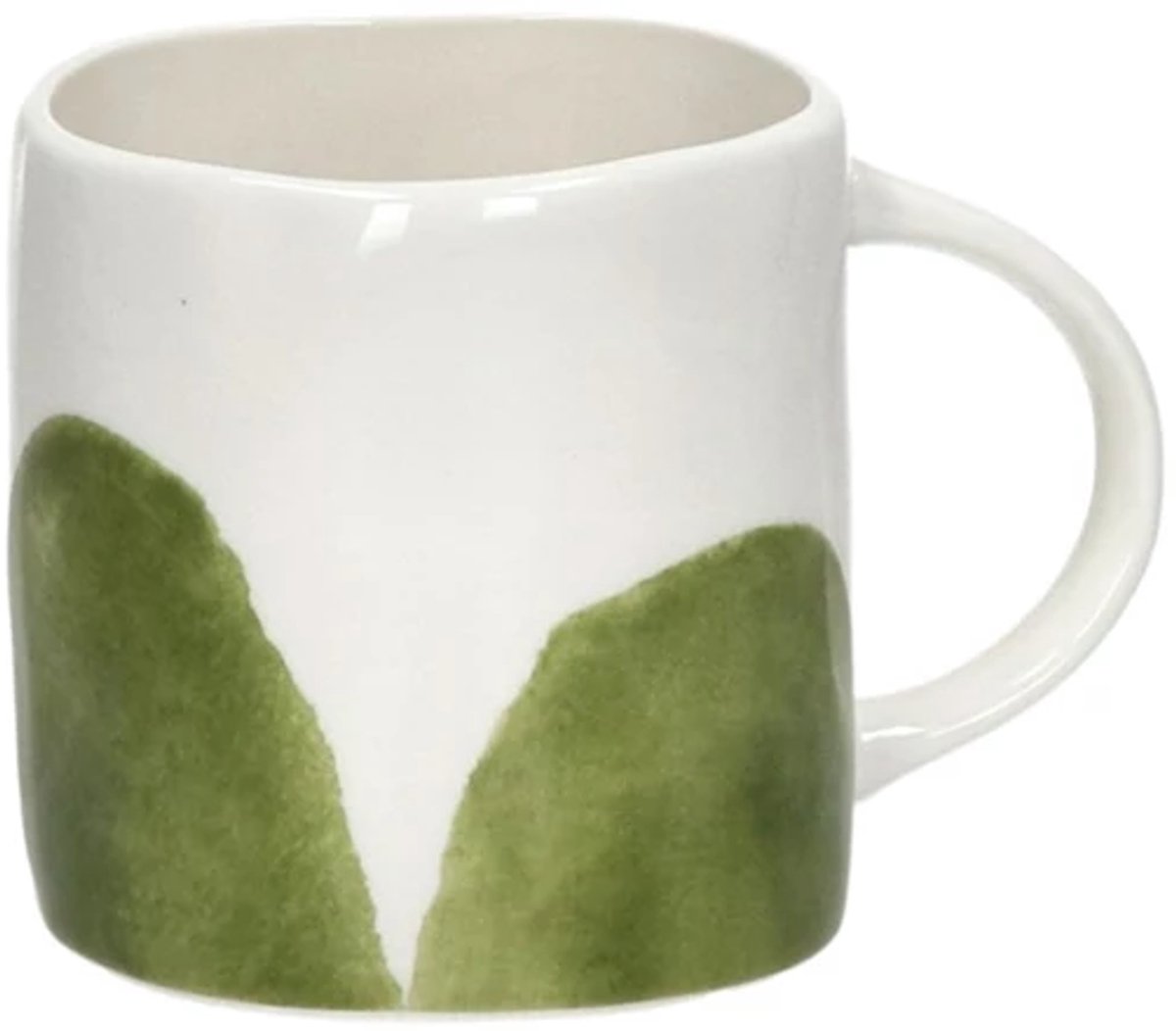 Pomax Labo beker met oor 37.5cl H9cm groen