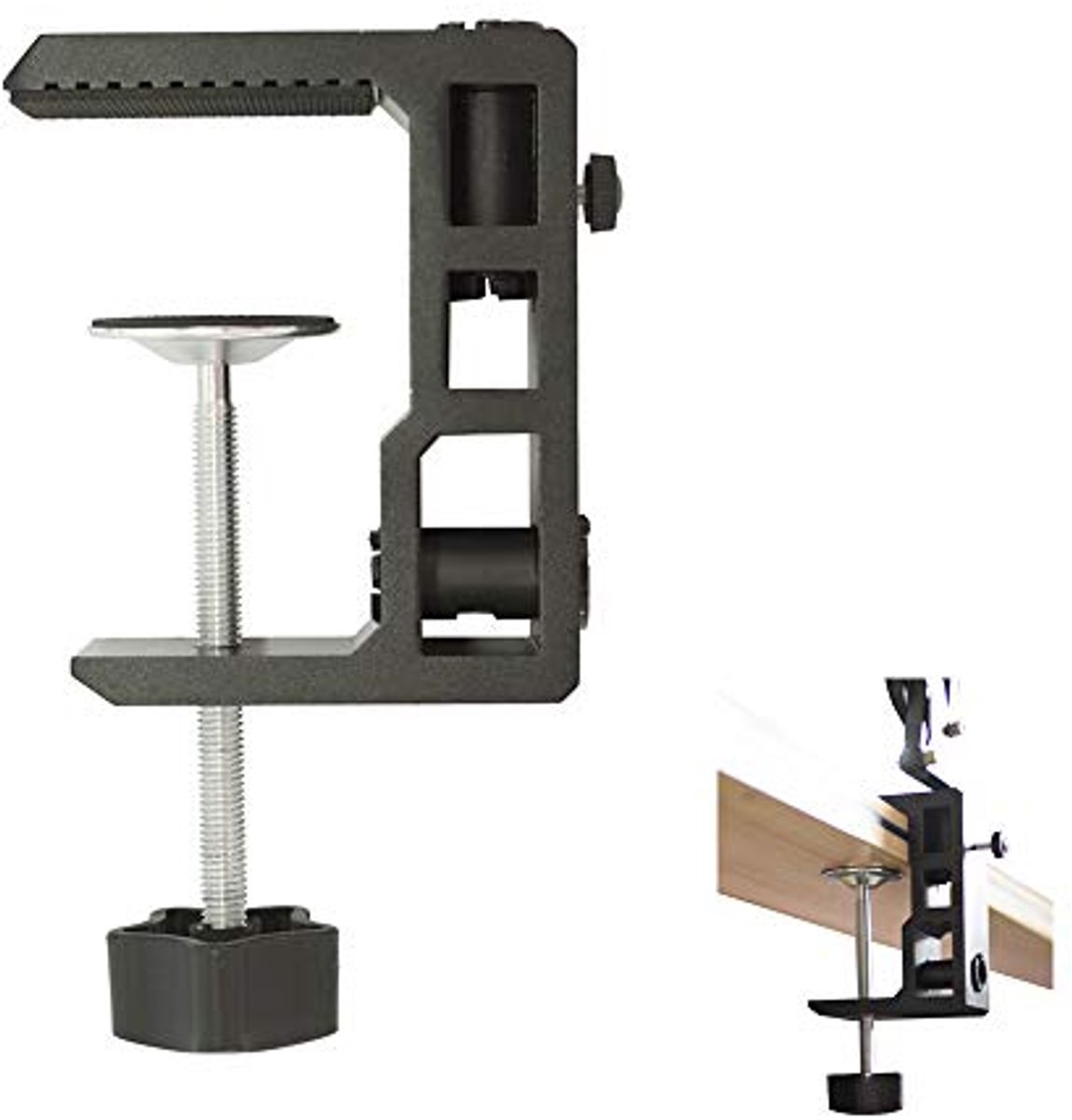 Heavy Duty Aluminium Tafel Montagesysteem voor Microfoons, Tablets en Lampen - Verstelbare C-Klem en Schaarstand