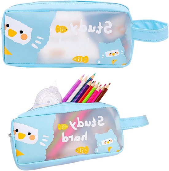 Kids Licensing Kleurrijk Etui – Met 2 Blauwe Ritsen, Ideaal Voor School En Onderweg, In Vrolijk Design