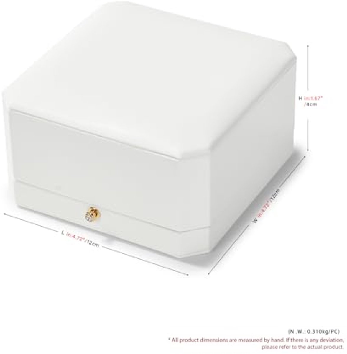 Octagonale PU Leren Armbandendoos voor Verjaardag, Valentijnsdag en Jubileum