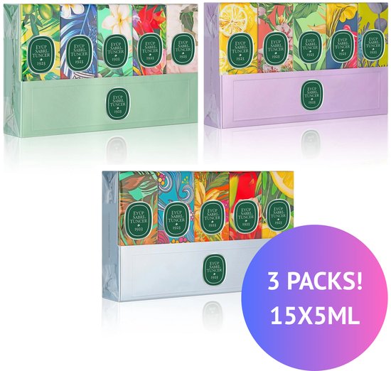 Eyüp Sabri Tuncer - Mini Eau de Cologne Set - 15 x 16 ml (Glas)