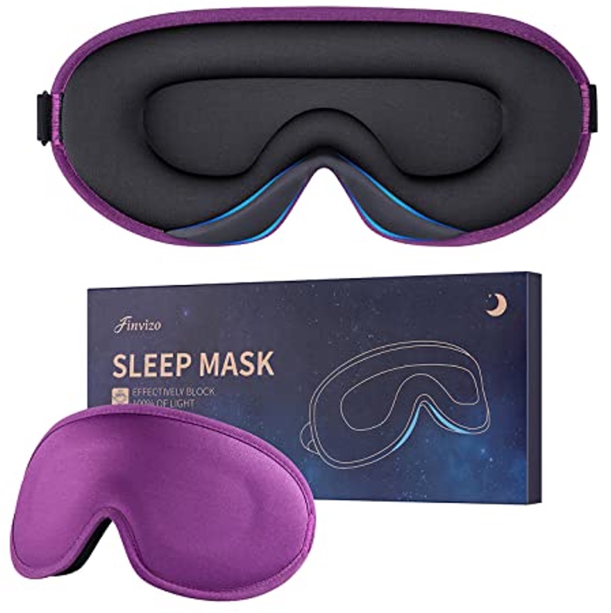 Comfortabel Slaapmasker voor Dames en Heren - Zacht Schuim en Lichtblocking Design voor Ontspanning en Reizen