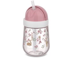 Gobelet à paille Mepal Mio - 300 ml - Facile à tenir - Vaisselle pour enfants - Fairy Garden