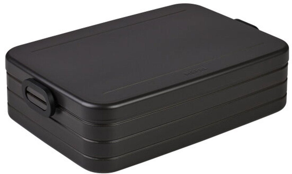 Mepal – Lunchbox Take a Break large – Geschikt voor 8 boterhammen – Nordic black – Lunchbox voor volwassenen