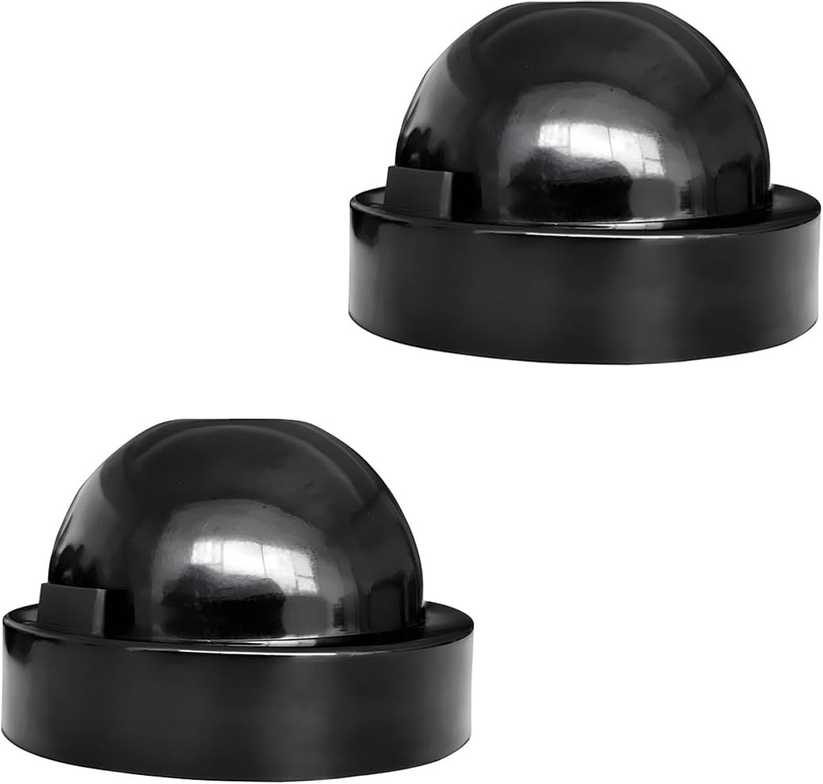 Image of 2 stuks stofafdekkingen voor koplampen - stofbescherming van rubber voor auto - universele rubberen koplampdoppen - compatibel met de meeste auto's (80 x 52 mm)