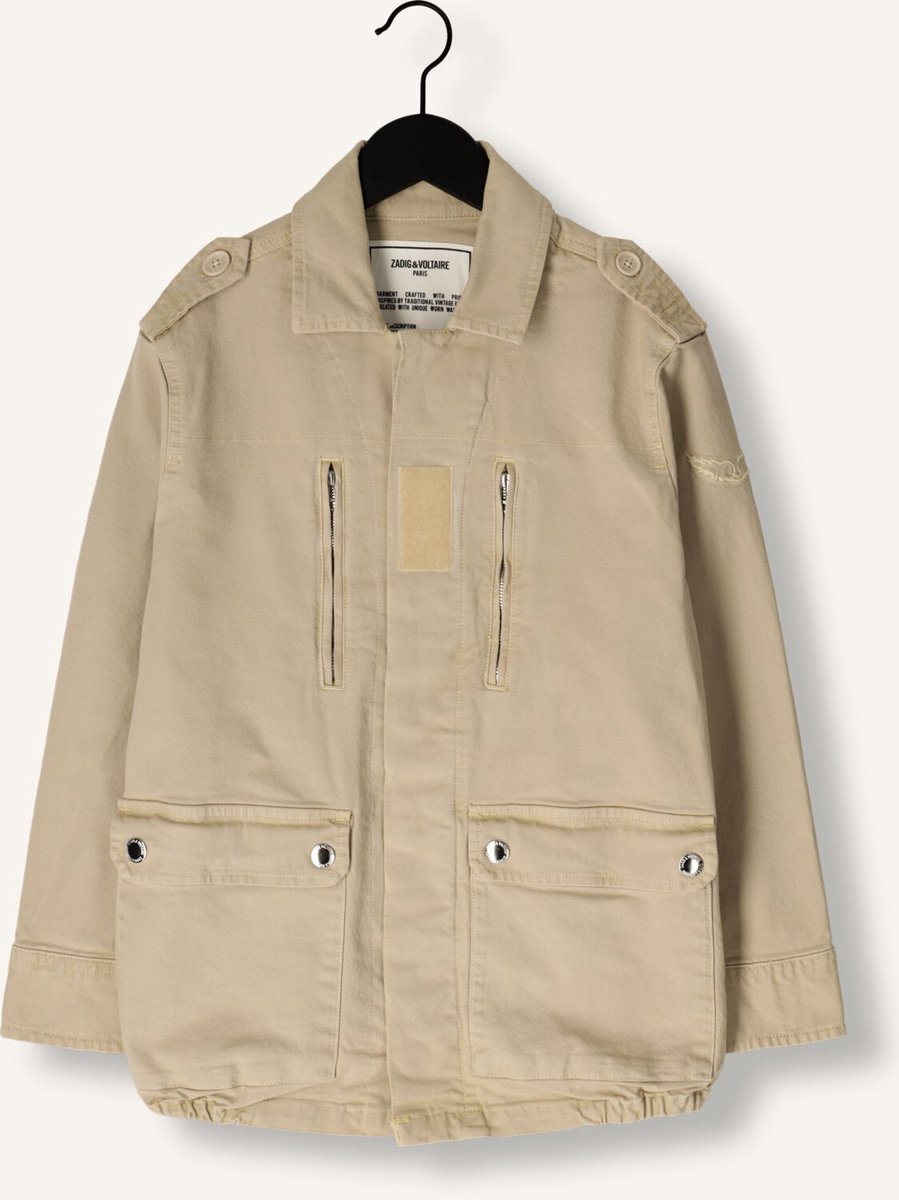 Zadig & Voltaire X60397 Jassen Jongens - Zomerjas - Creme - Maat 152