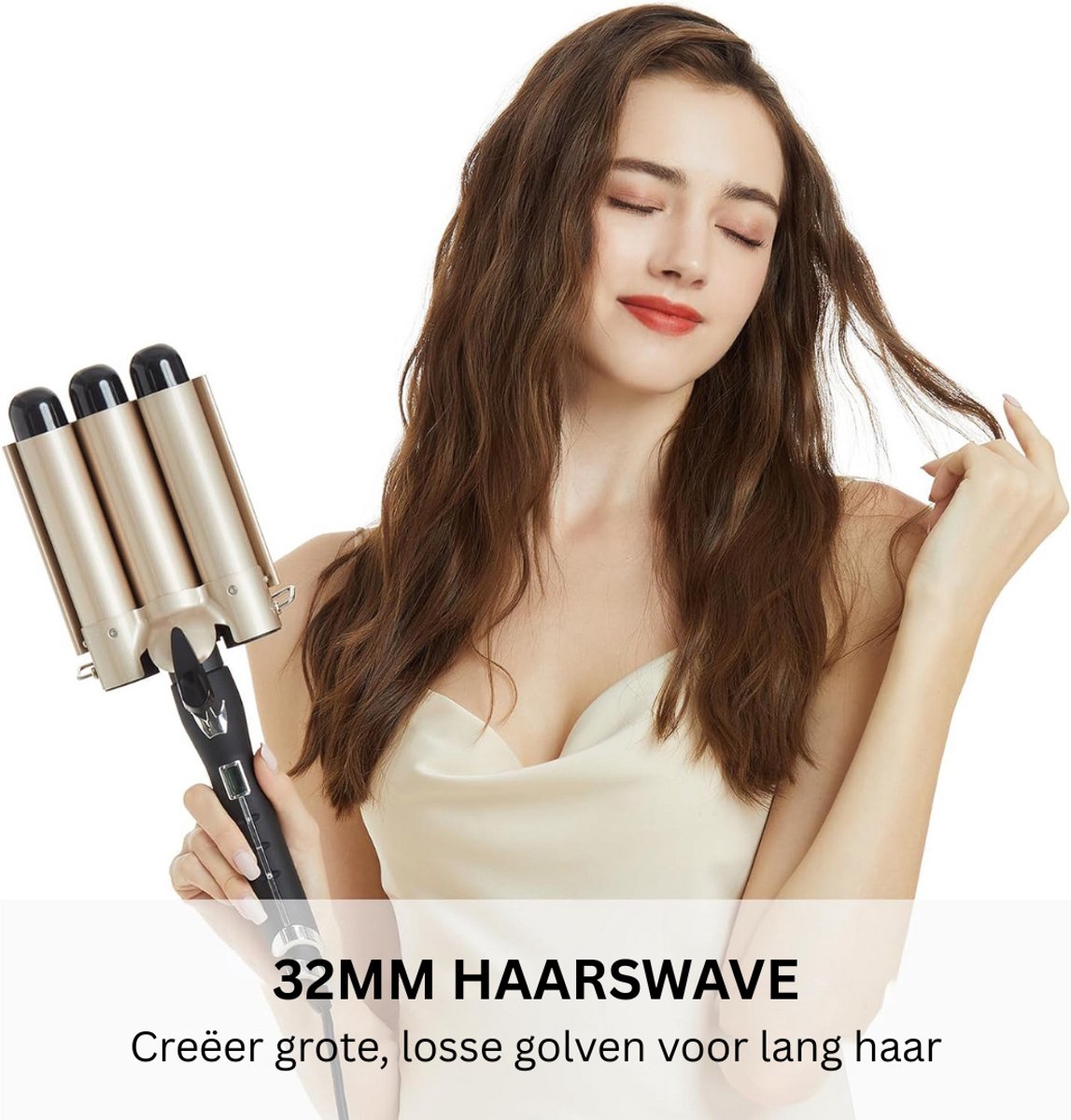 Wafeltang Krultang voor Dik en Dun Haar met Handschoenen - afbeelding 2