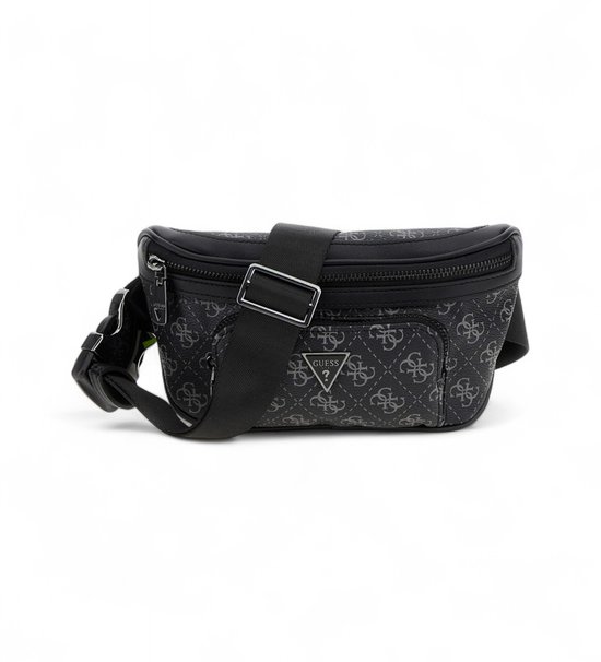 GUESS Zaino Vezzola Dark Black – 29x42x12 Cm, Scomparti Multipli, In Poliuretano, Per Scuola E Tempo Libero
