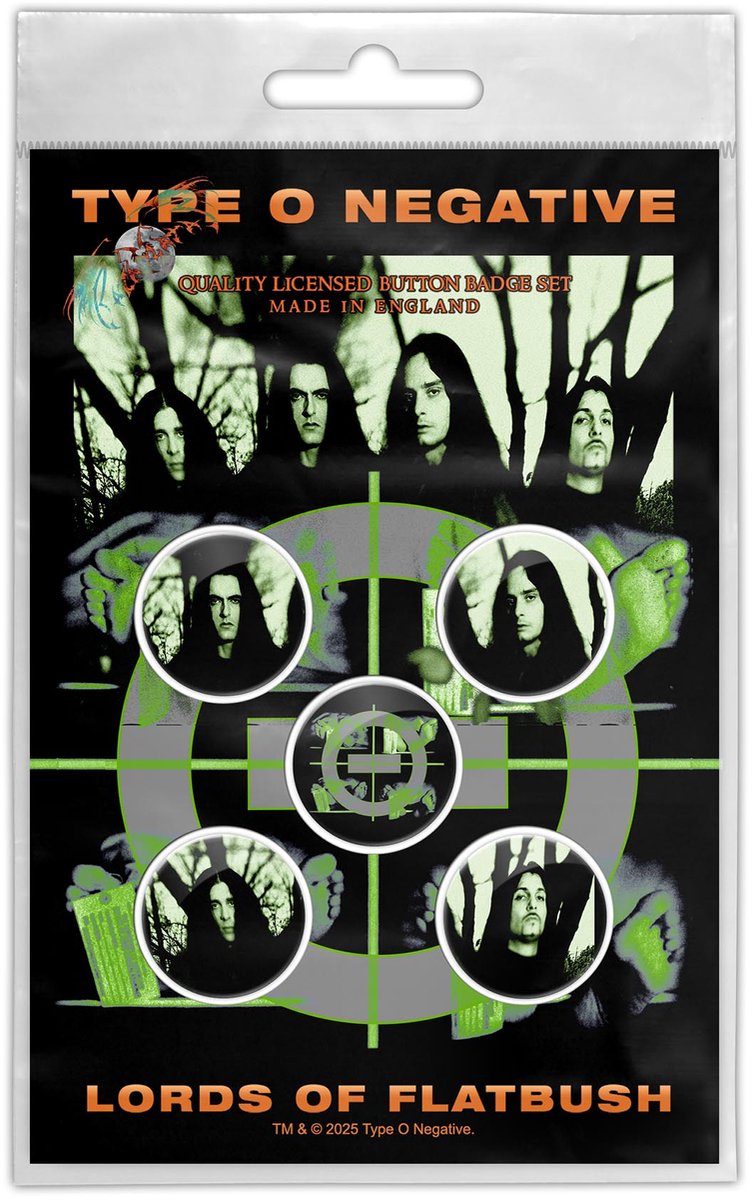 Type O Negative Lords Of Flatbush Unisex Badge - meerkleurig - Standard