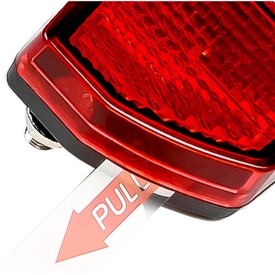 Benson Achterlicht - 3x - verstelbaar - rode LED - reflector - IPX3 - 93 x 41 x 23,5 mm - inclusief batterijen — afbeelding 5