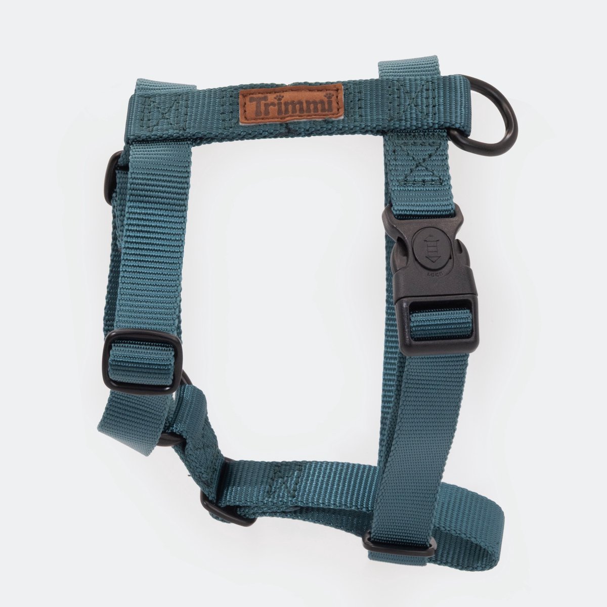 Nylon tuigje petrol - maat S - hondentuig - honden riem - hondentuigje kleine hond - honden harnas - honden tuigje - hondenhalsband met naam - hond - halsbanden, riemen & tuigen - Trimmi Merk: Trimmi