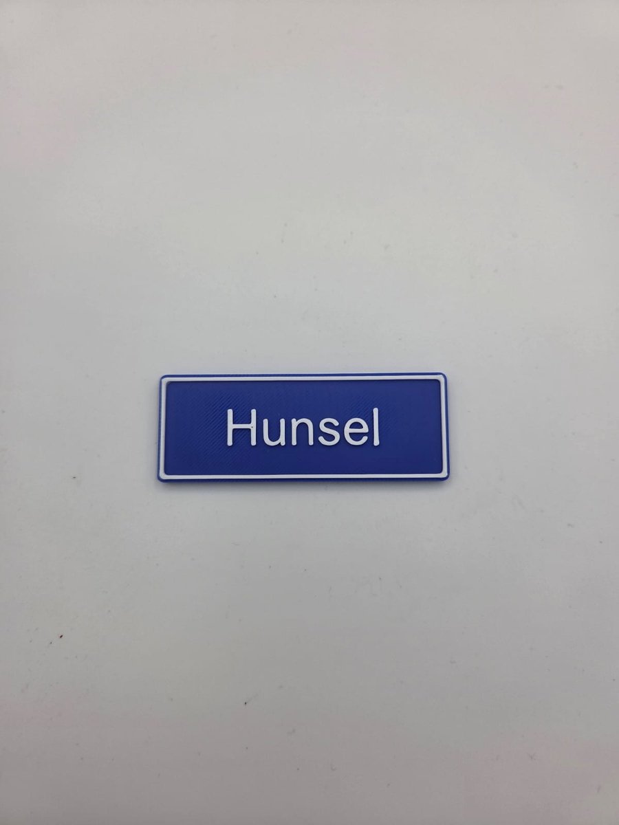 Koelkast Magneet plaatsnaam 8 X 3 CM Hunsel