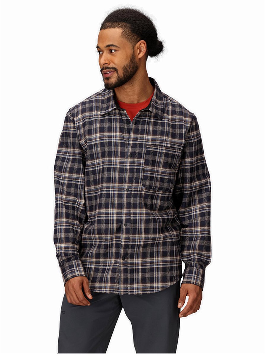 Marmot Stonepeak Lightweight Performance Flannel Overhemd Met Lange Mouwen Grijs L Man