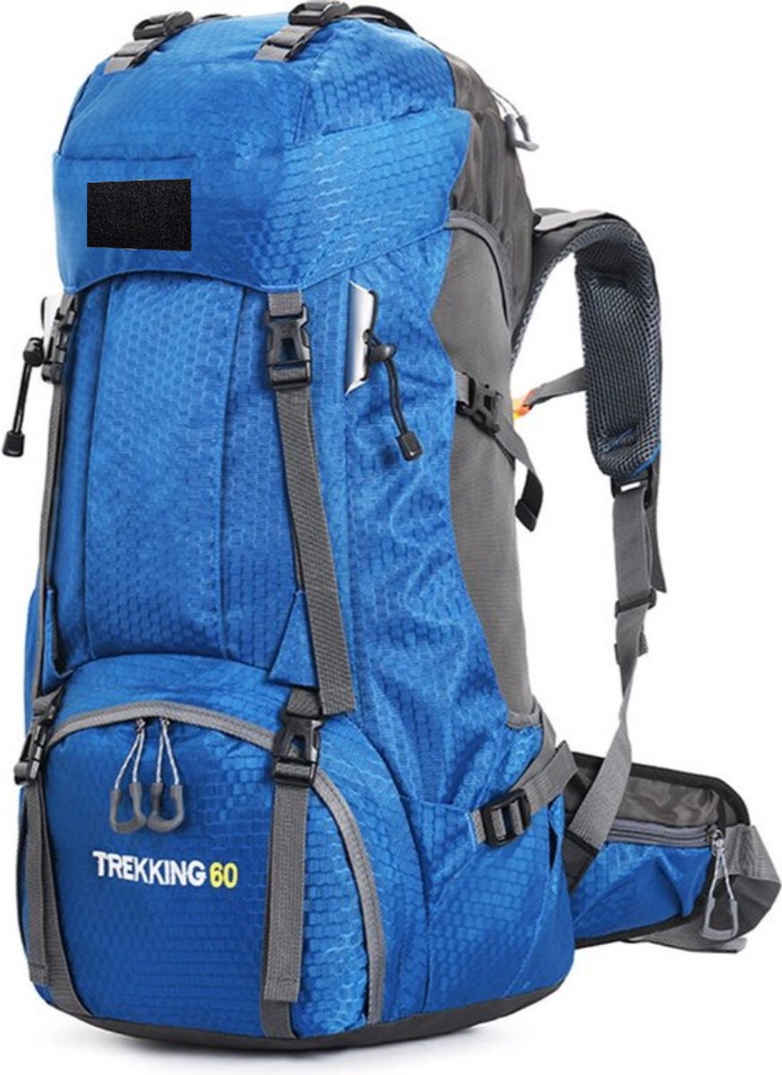 RAMBUX® - Backpack - Adventure - Blauw - Wandelrugzak - Trekking Rugzak - Heupriem - Lichtgewicht - 50 Liter