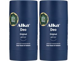 Alka® Deo 2x 75ml - Basische Deo pH 8,2 - Vegan & Natuurlijke en Gezonde Deodorant - 0% Aluminium - Deodorant Stick - Unisex