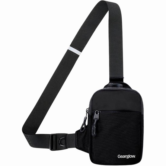 GearGlow® Sling Bag - Zwart - Unisexe - Sac crossbody pour hommes et femmes - Sac de téléphone