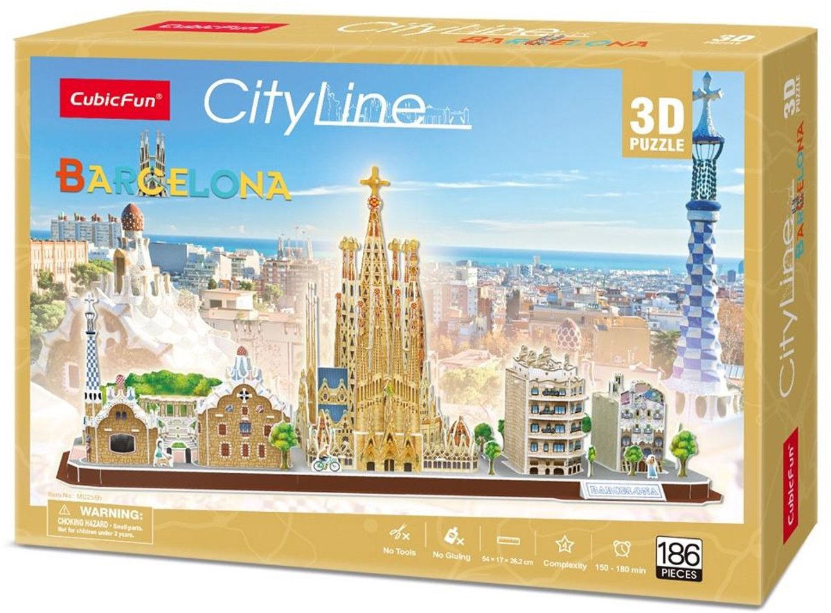 Puzzle 3D City Line Barcelona