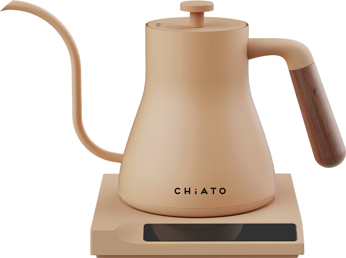 CHiATO flowPLAY Gooseneck Elektrische waterkoker, 0,6 l - Beige