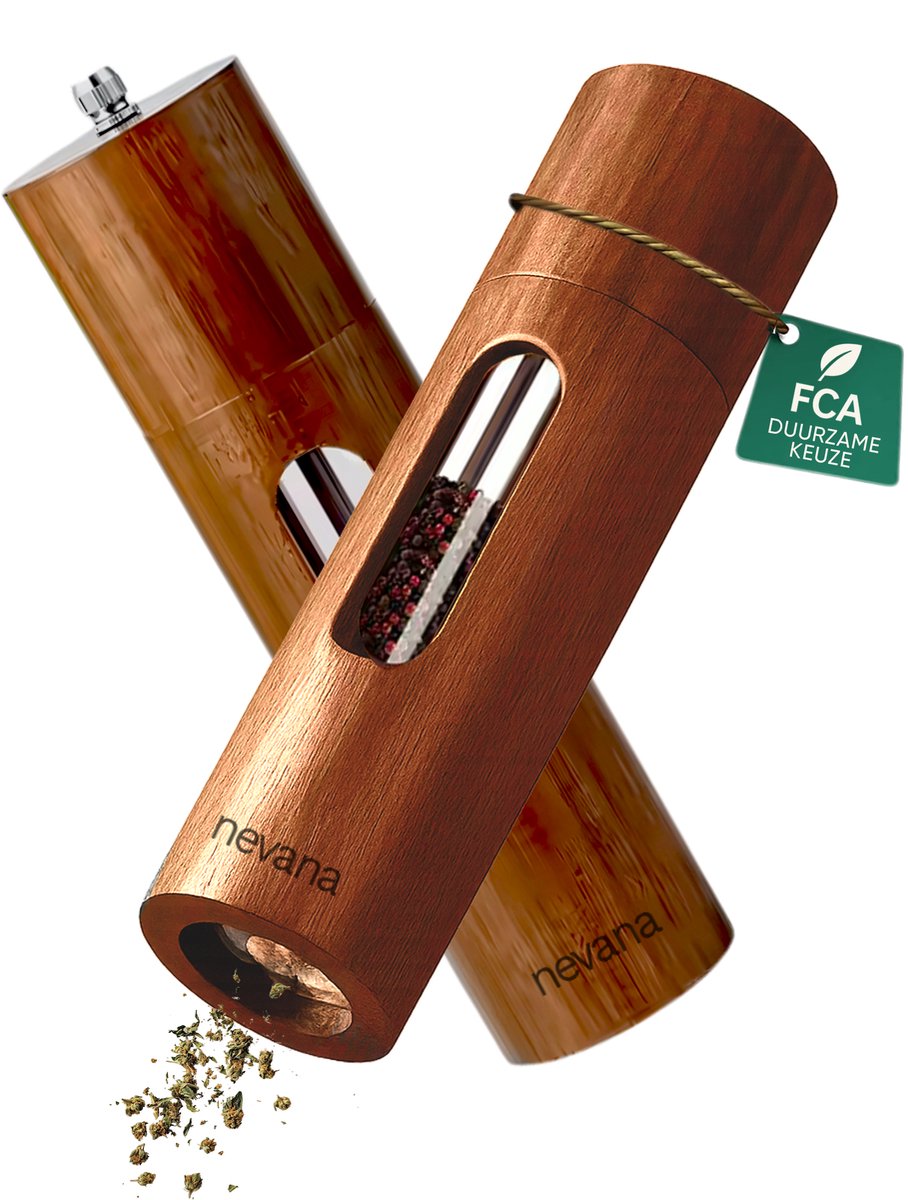 Nevana Peper- en Zoutstel Acaciahout