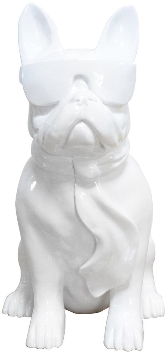 Floraya - Beeld Buldog - Zwart - 19x27x37 cm (LxBxH) - Artsculpture - Coole Buldog