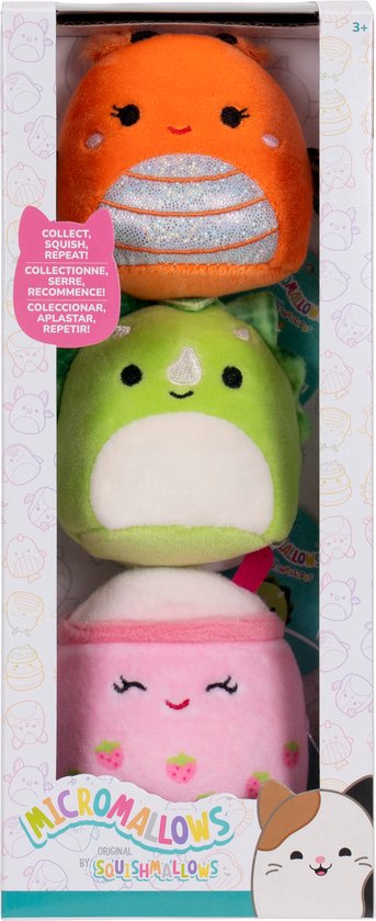 MicroMallows by Squishmallows - 3 Pack Plush - (Mony, Tristan, Victoria)