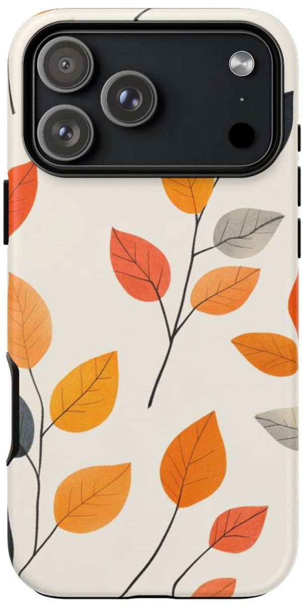 Herfstbladeren Patroon – Telefoonhoesje Geschikt voor iPhone 17 Pro Max