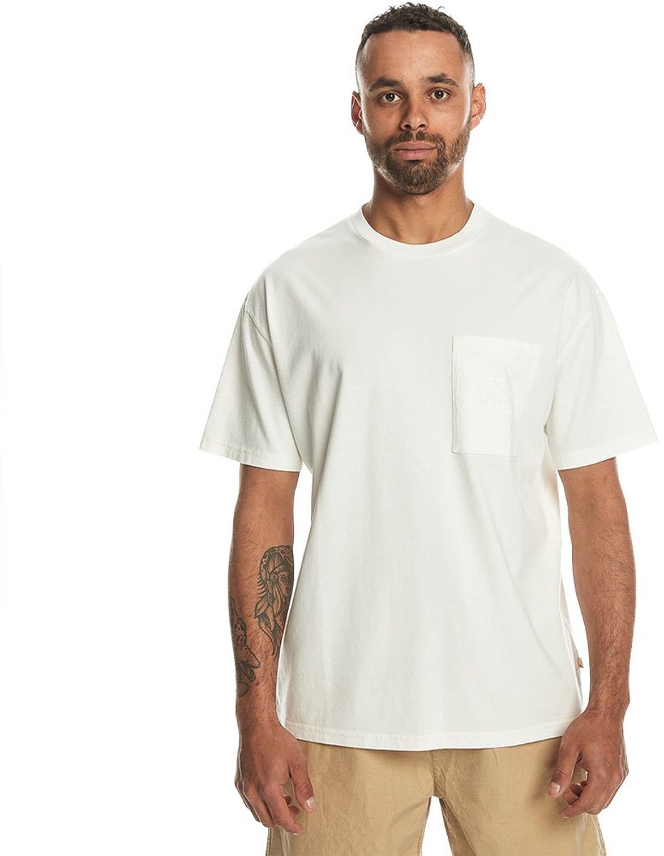 Quiksilver Blanknat Dye T-shirt Met Korte Mouwen S Man Wit