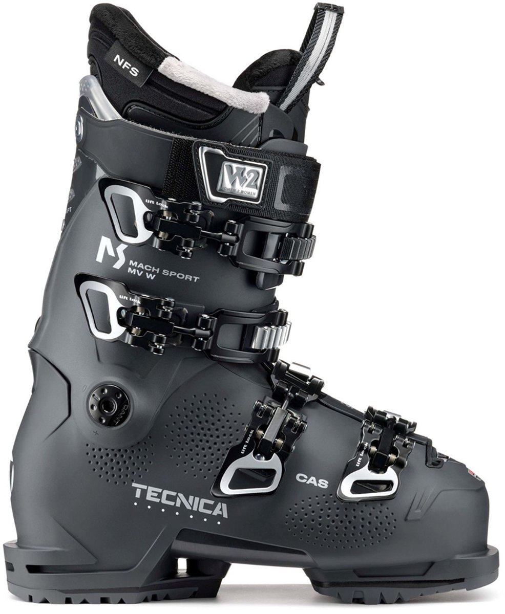 Tecnica Mach Sport Mv 95 X W Gw Alpineskischoenen Voor Dames Zwart 25.0 Vrouw