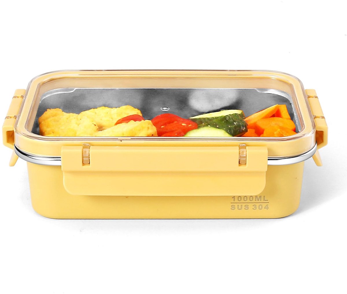 Ibenzoa® Roestvrijstalen lunchbox met luchtdichte afsluiting voor vers en veilig eten