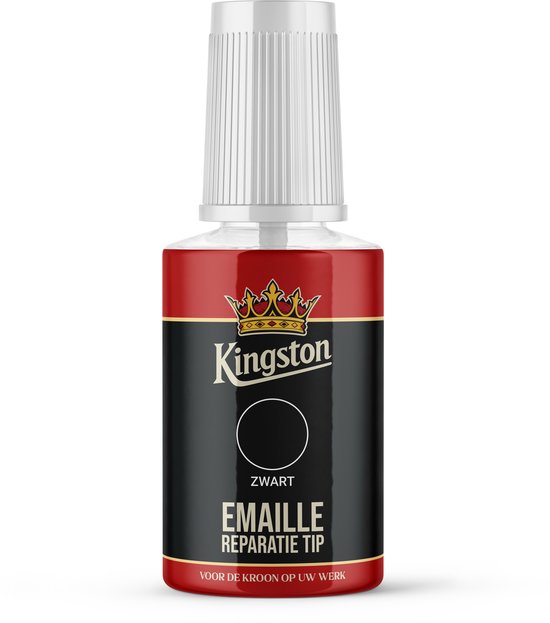 Kingston Emaille Reparatie Tip - Zwart - 20ml