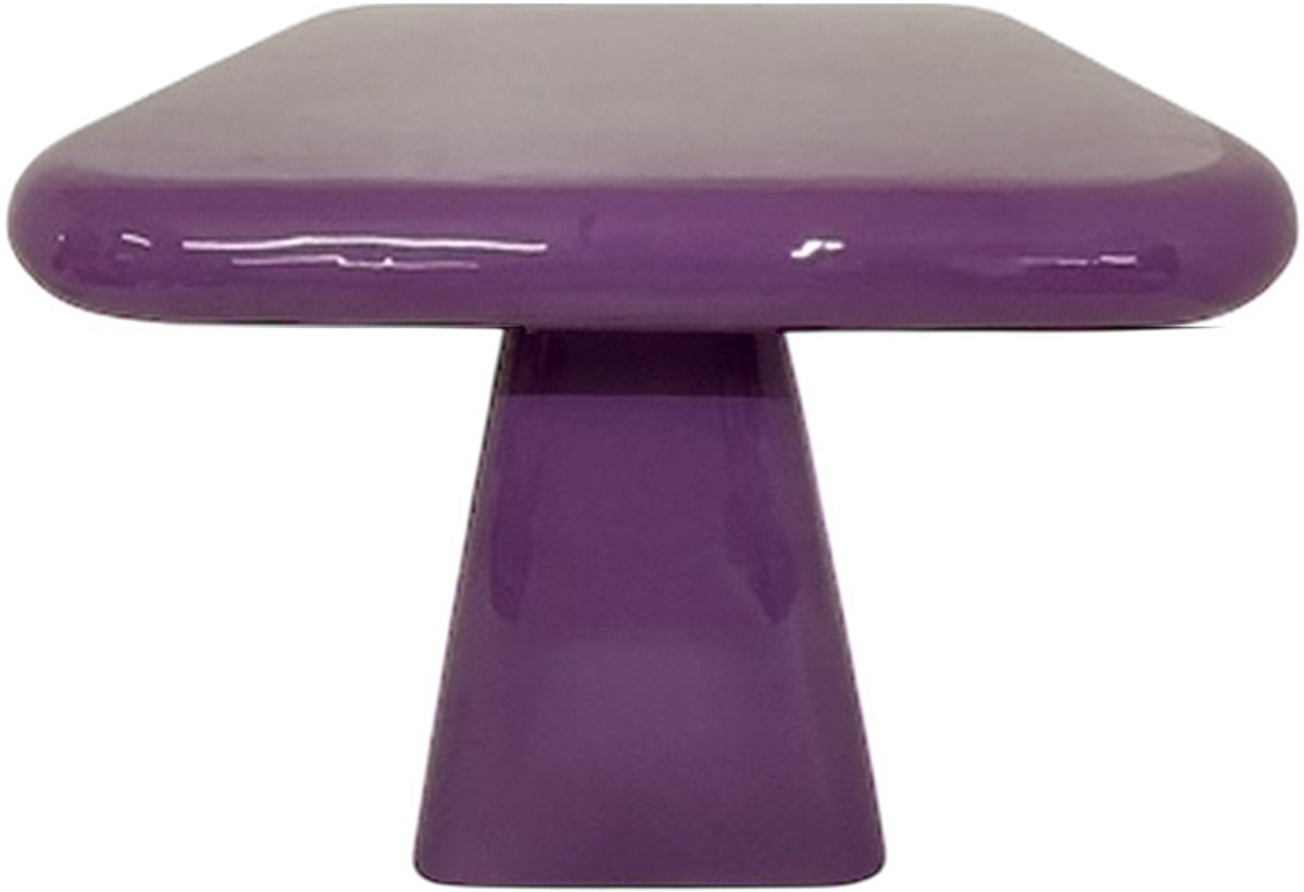 by Mooss - Enamel - Salontafel - Paars - Purple - Medium - 41.00 x 41.00 x 39.00 cm - Hoogglans - Metaal