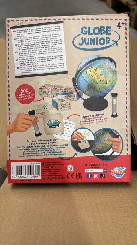 Buki - Wereldbol junior - educatieve wereldbol - educatief spel