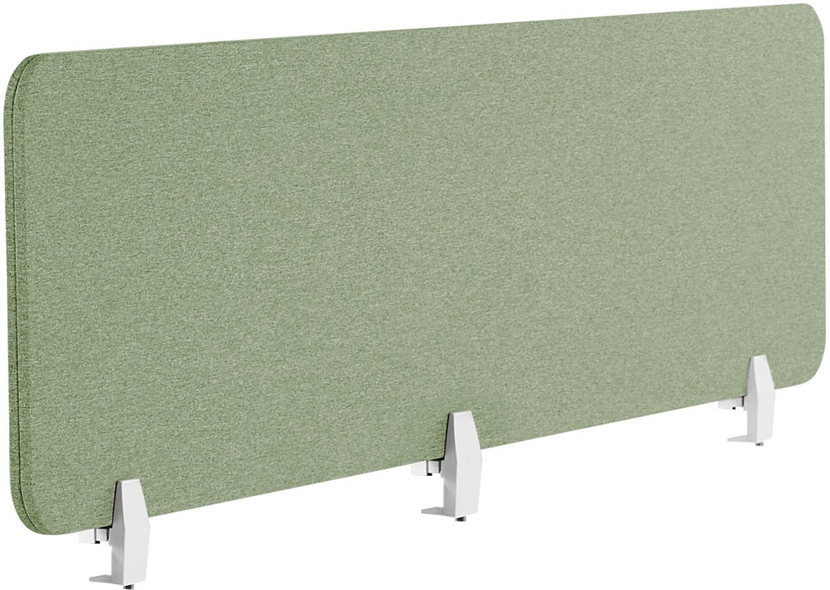 BELIANI WALLY - Bureauscherm - Lichtgroen - 180 cm - Polyester