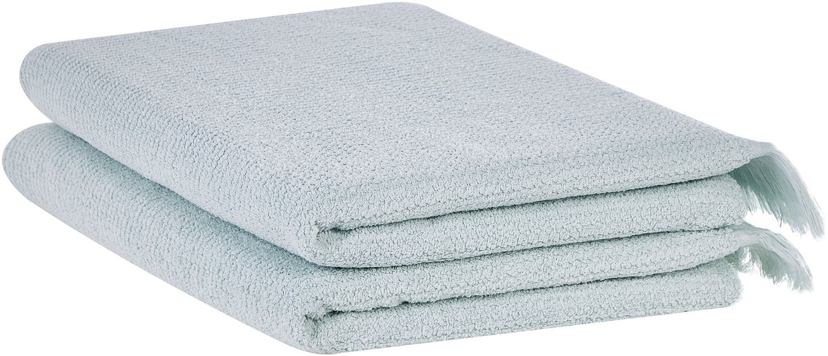 ATIU - Handdoek set van 2 - Mintgroen - Katoen
