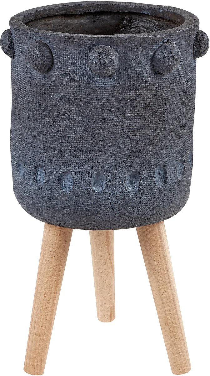 BELIANI BRUNNERA - Bloempot - Grafietgrijs - Magnesium