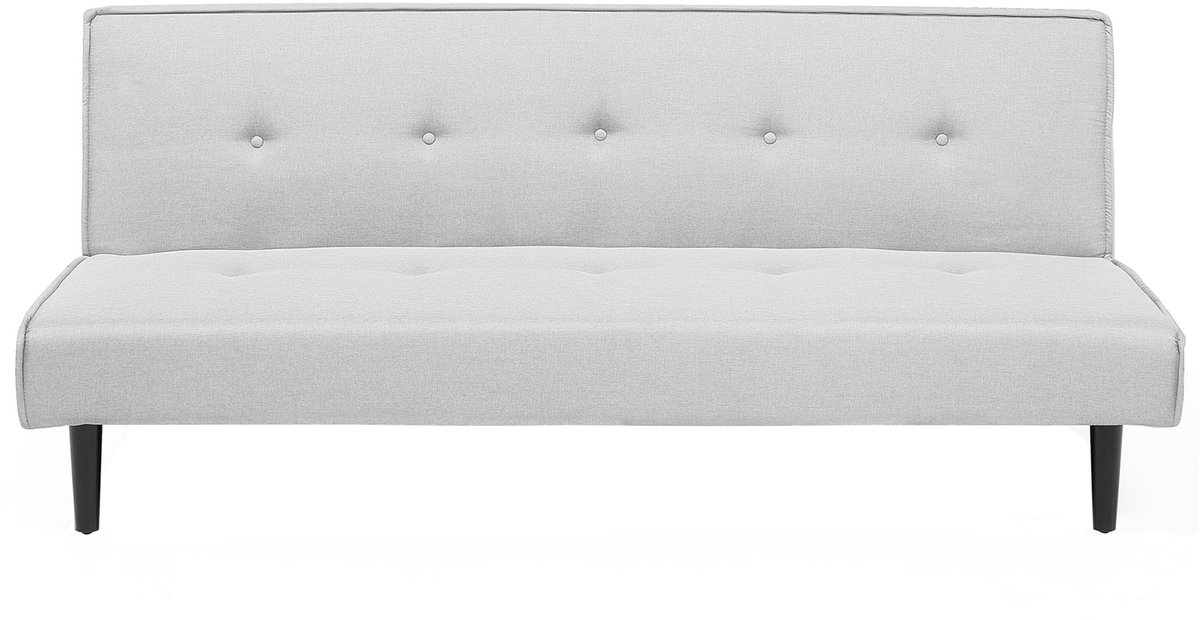 Beliani VISBY - Slaapbank 3-zits - Lichtgrijs - Polyester