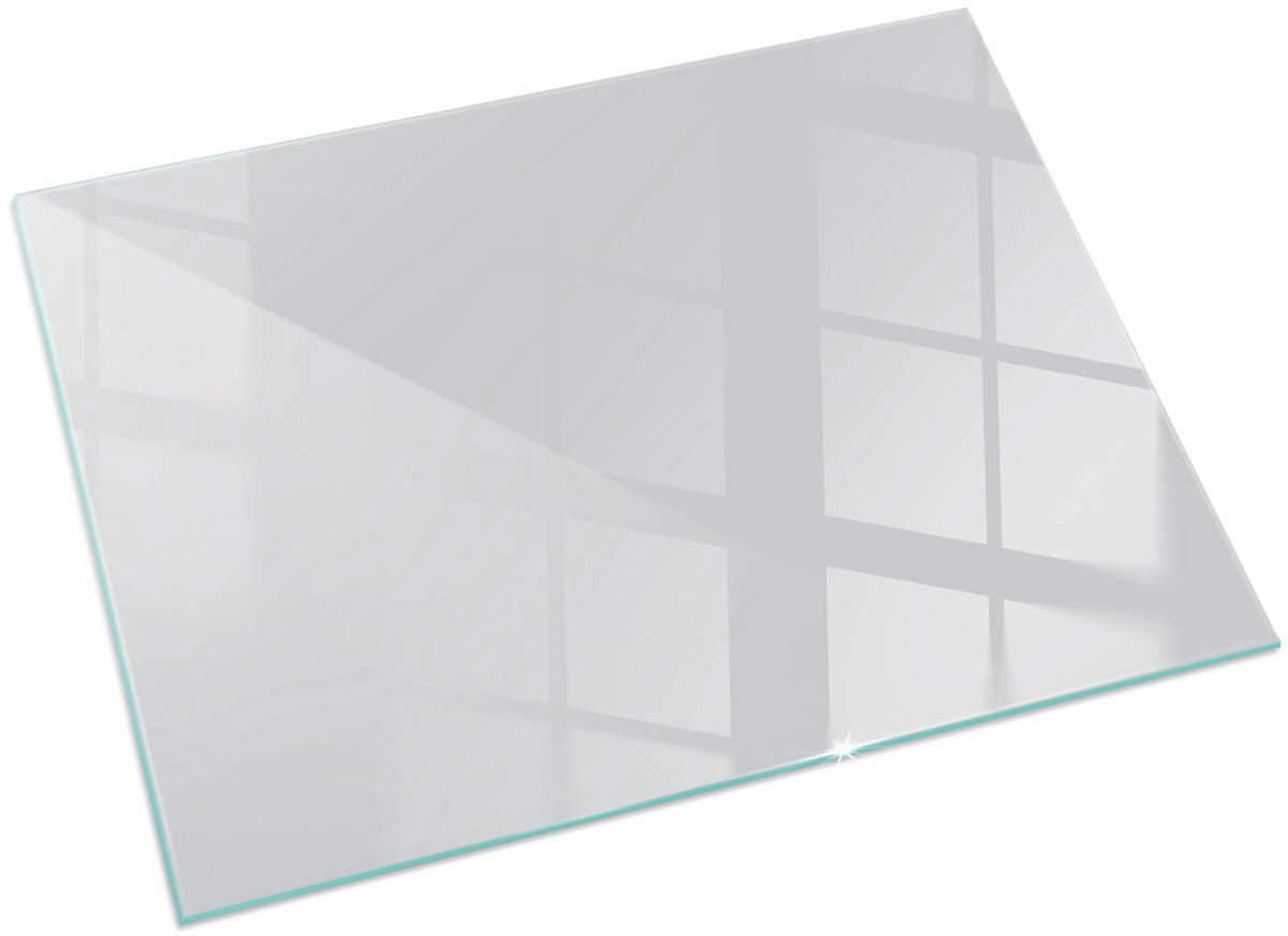 Wallfluent Kachel Vloerplaat - Grijs Plaat Onder Houtkachel - 60x40 cm - Rechthoek Vloerplaat Openhaard - Effen Kleur Onderplaat Kachel