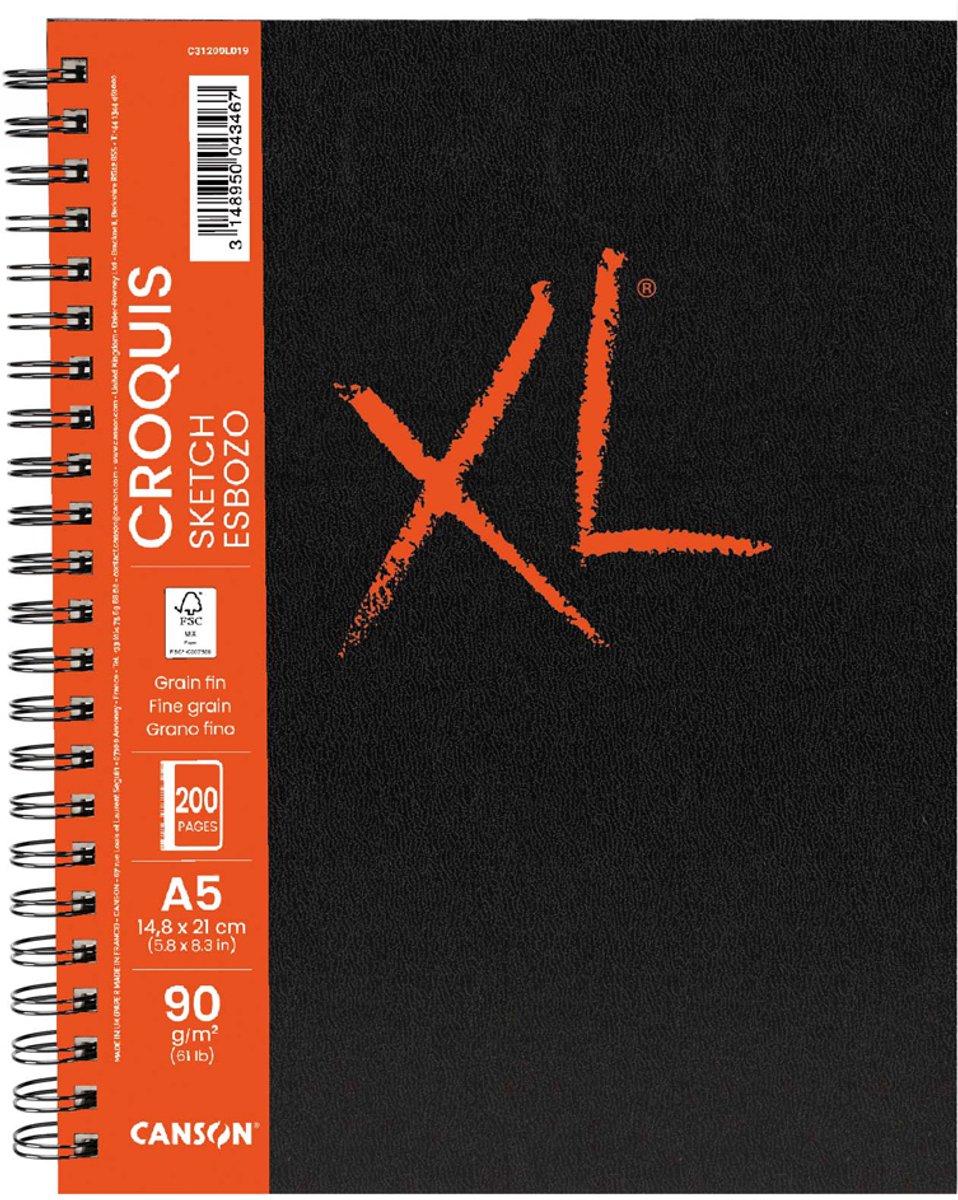 CANSON schetsboek XL Book Sketch A4