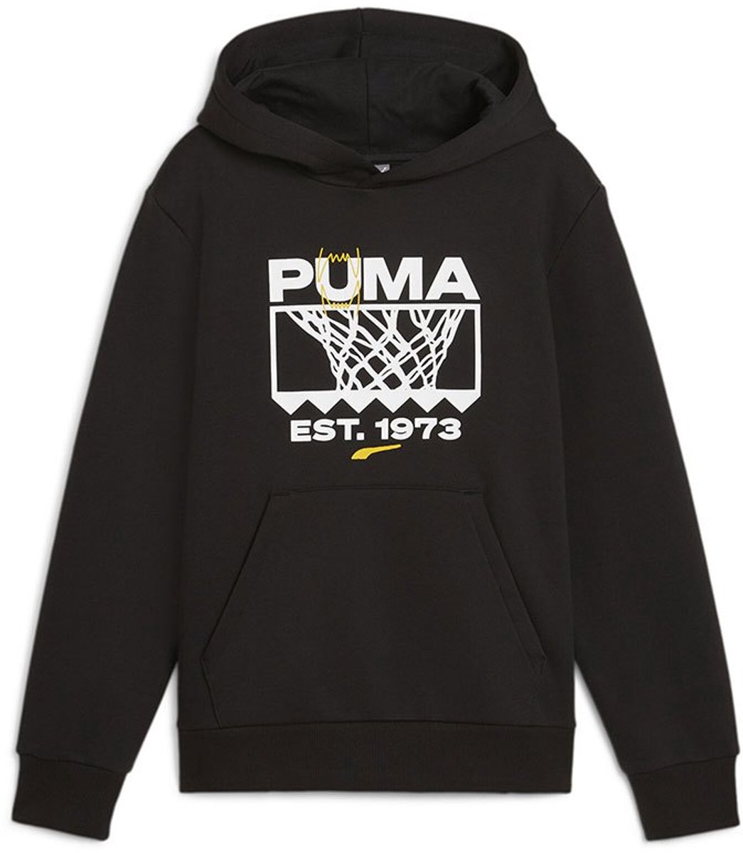 Puma Basketball Winning Shot Hoodie 7-8 Years Jongen Zwart