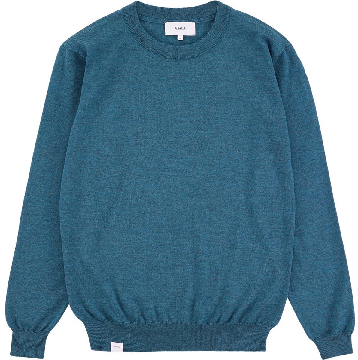 Makia Merino Trui Blauw S Man