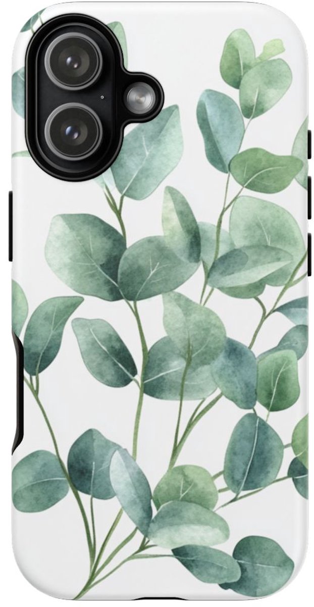 Aquarel Eucalyptusbladeren – Telefoonhoesje Geschikt voor iPhone 17