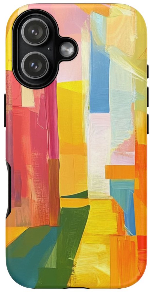 Kleurrijke Abstracte Penseelstreken – Telefoonhoesje Geschikt voor iPhone 17