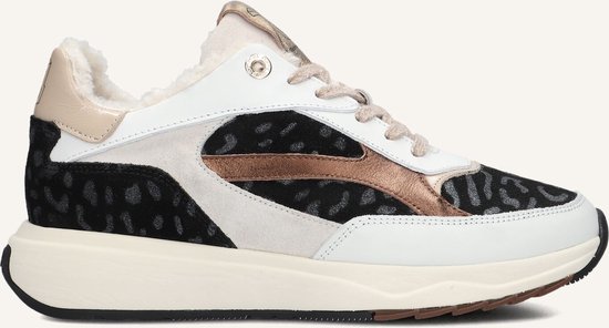 Floris van Bommel - SUVI 02.10 - Baskets basses Baskets femme - Couleur : Wit/beige - Taille : 38