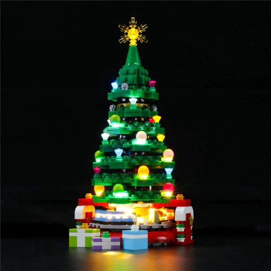 Foto: Thuys led verlichtingsset voor lego kerstboom kerstboom verlichting bouwmodel niet inbegrepen